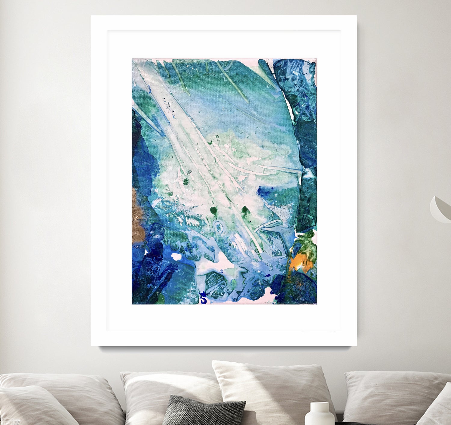 Ocean White by Alicia Jones on GIANT ART - white digital painting