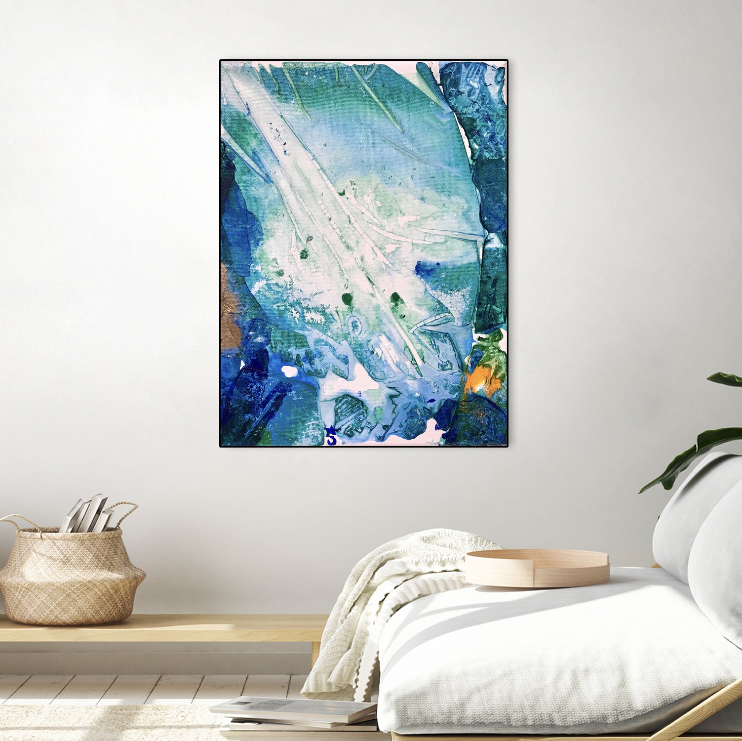 Ocean White by Alicia Jones on GIANT ART - white digital painting