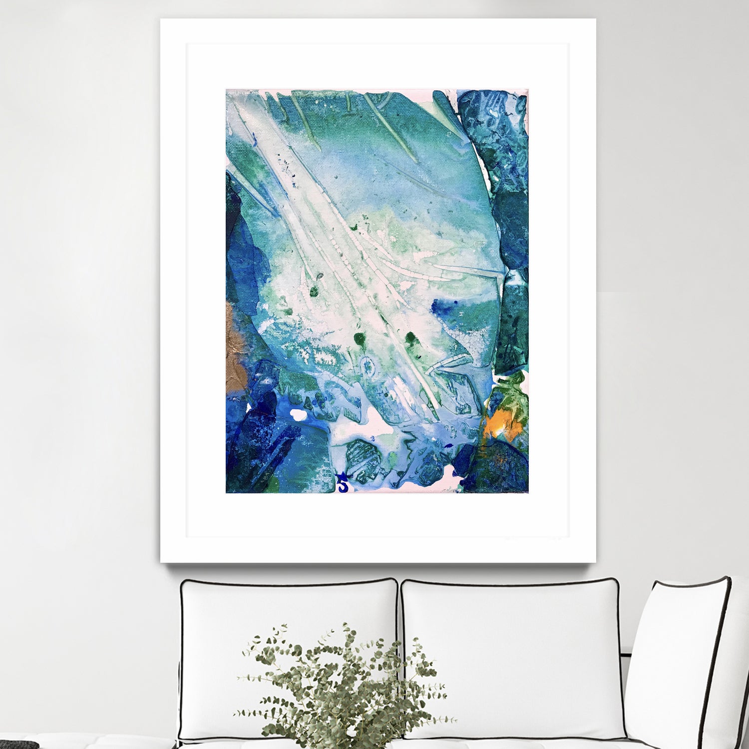 Ocean White by Alicia Jones on GIANT ART - white digital painting