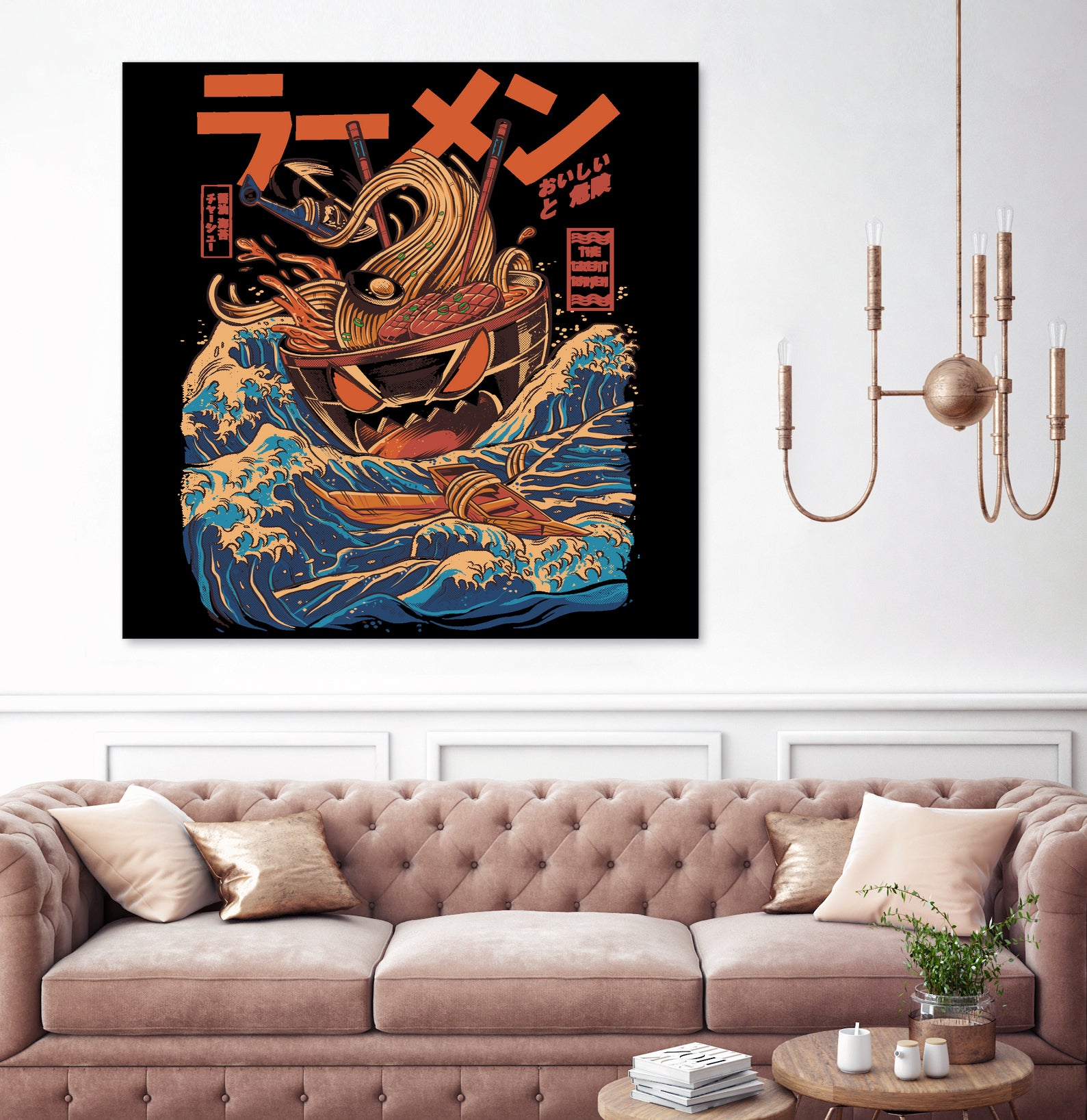 Great Ramen off Kanagawa by Ilustrata design on GIANT ART - white digital drawing