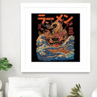 Great Ramen off Kanagawa by Ilustrata design on GIANT ART - white digital drawing