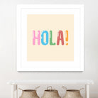 Hola! by Francisco Moreno on GIANT ART - yellow typography