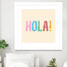 Hola! by Francisco Moreno on GIANT ART - yellow typography