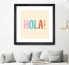 Hola! by Francisco Moreno on GIANT ART - yellow typography