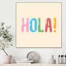 Hola! by Francisco Moreno on GIANT ART - yellow typography