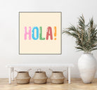 Hola! by Francisco Moreno on GIANT ART - yellow typography