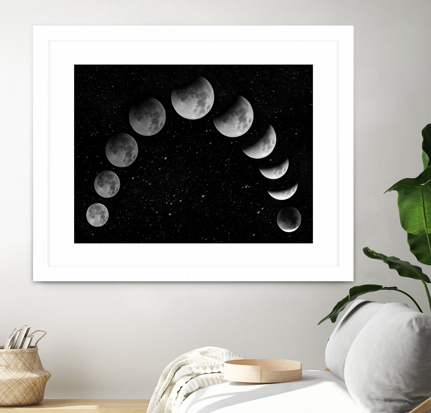 Moon eclipse / Moon phases by Ieva Šileikaitė on GIANT ART - black photo illustration