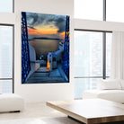 Santorini 15 by Haris Kavalla on GIANT ART - blue photo manipulation