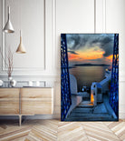 Santorini 15 by Haris Kavalla on GIANT ART - blue photo manipulation