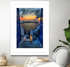 Santorini 15 by Haris Kavalla on GIANT ART - blue photo manipulation