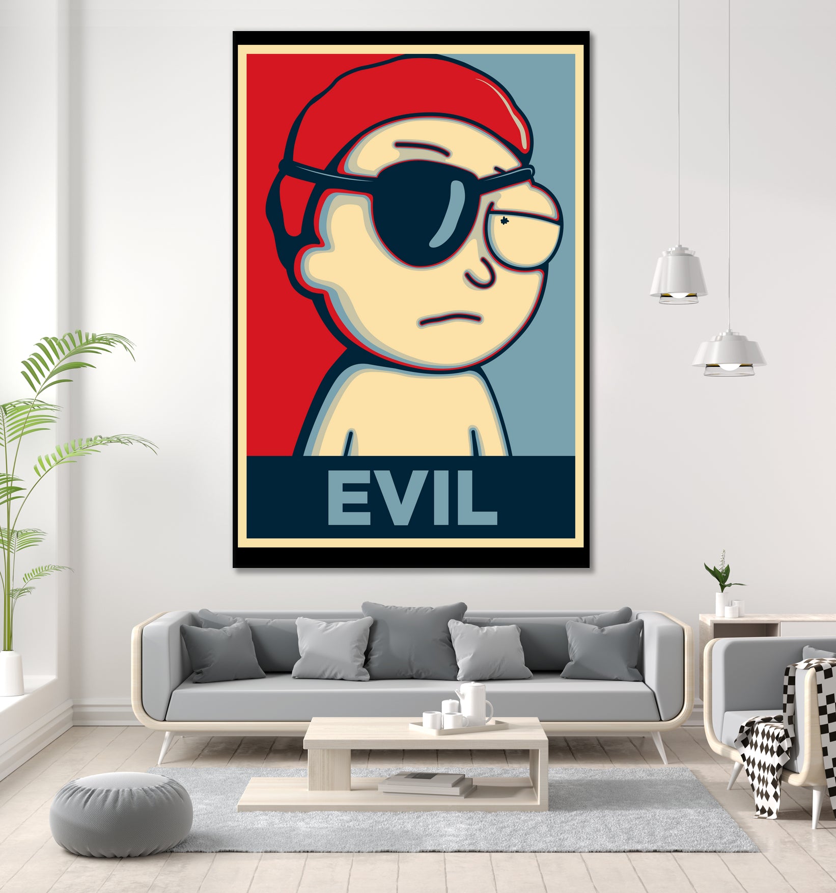 EVIL by Christopher Sanabria on GIANT ART - red digital painting