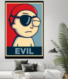 EVIL by Christopher Sanabria on GIANT ART - red digital painting