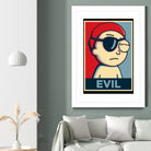 EVIL by Christopher Sanabria on GIANT ART - red digital painting