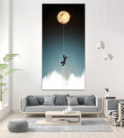 Climb to the moon by Cy Tone on GIANT ART - blue photo manipulation