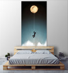 Climb to the moon by Cy Tone on GIANT ART - blue photo manipulation