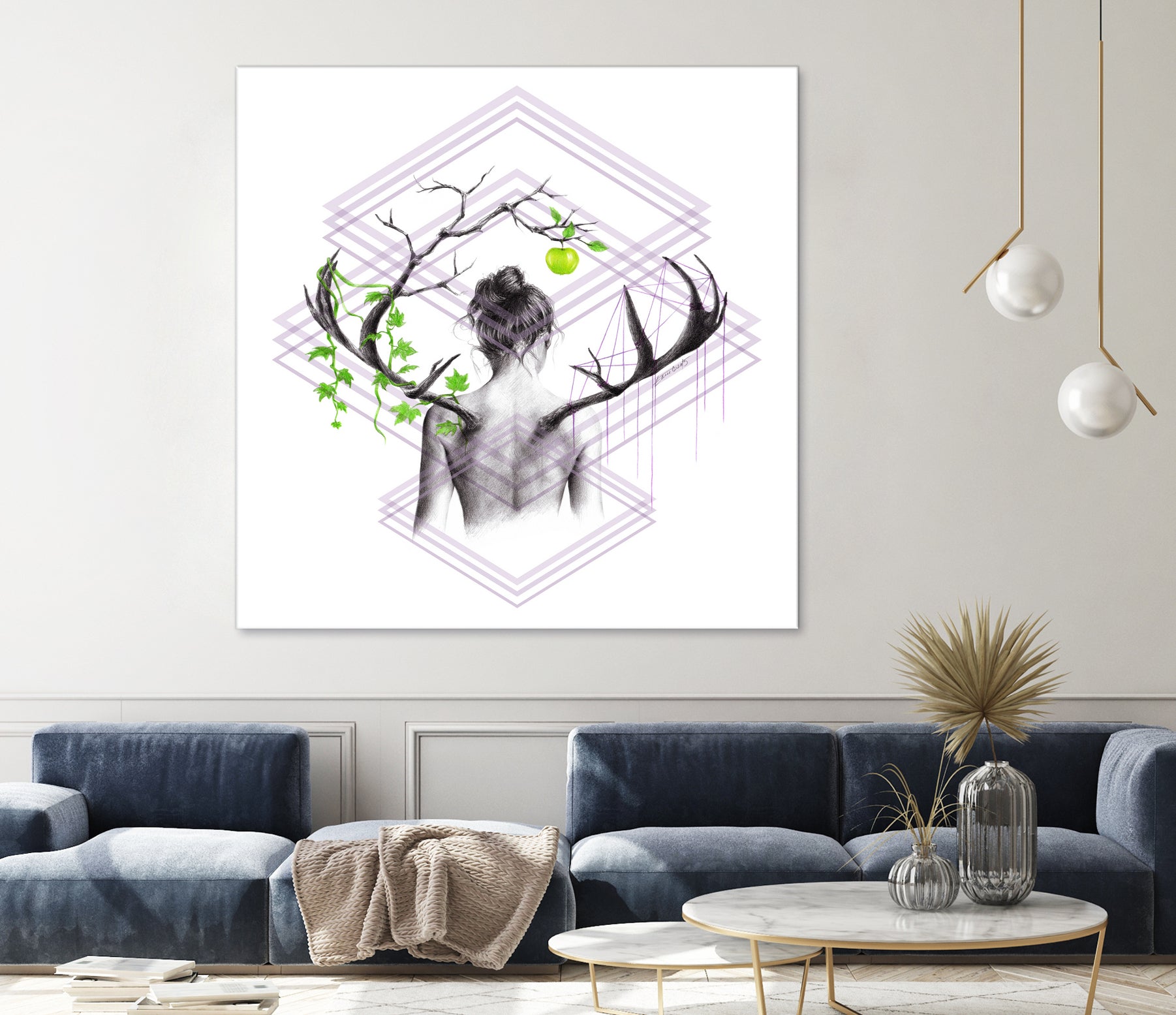 Grow by Emi Dimitrova on GIANT ART - white digital drawing