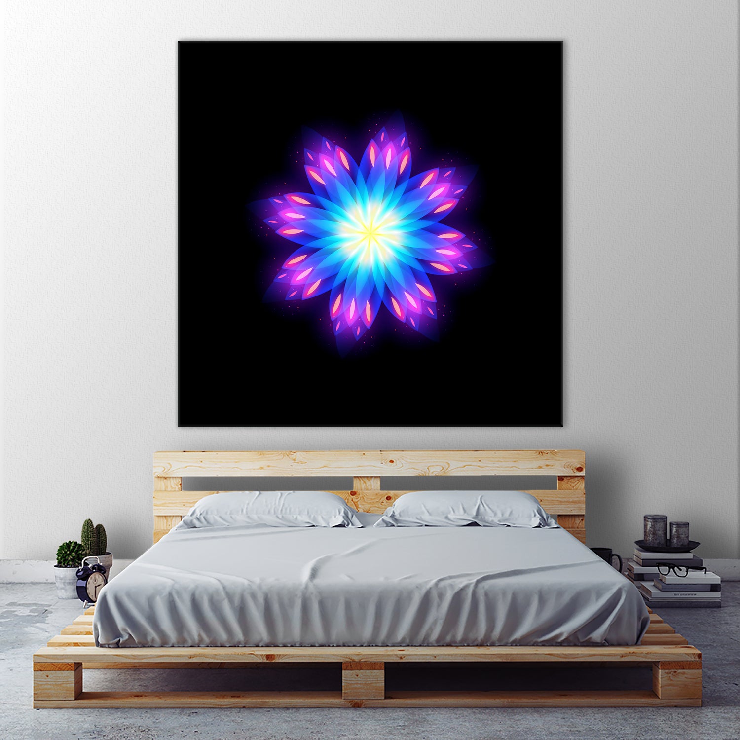 abstract flower2 by Ilya Shapko on GIANT ART - blue vector illustration