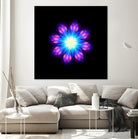 abstract flower2 by Ilya Shapko on GIANT ART - blue vector illustration