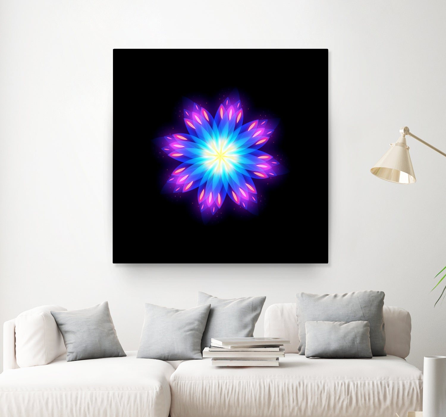 abstract flower2 by Ilya Shapko on GIANT ART - blue vector illustration