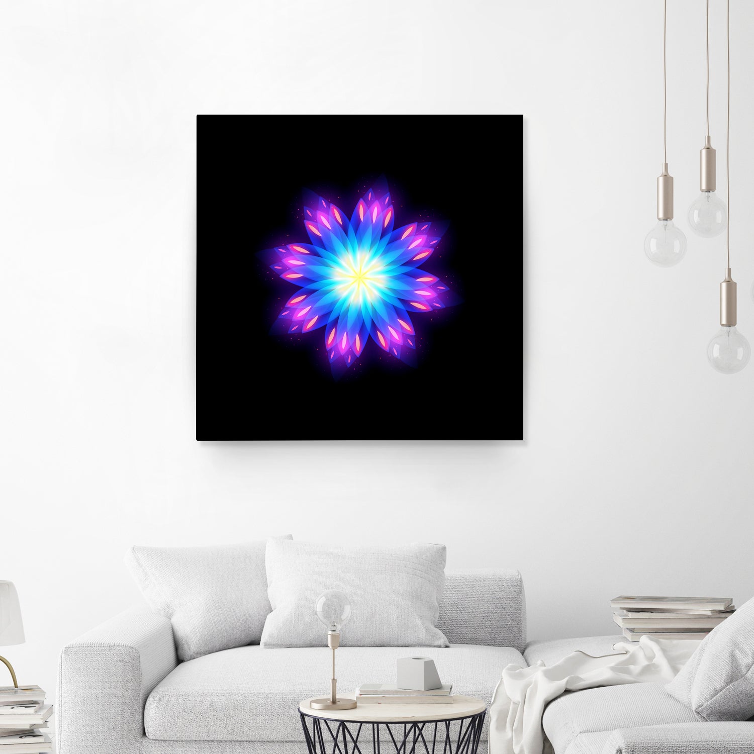 abstract flower2 by Ilya Shapko on GIANT ART - blue vector illustration