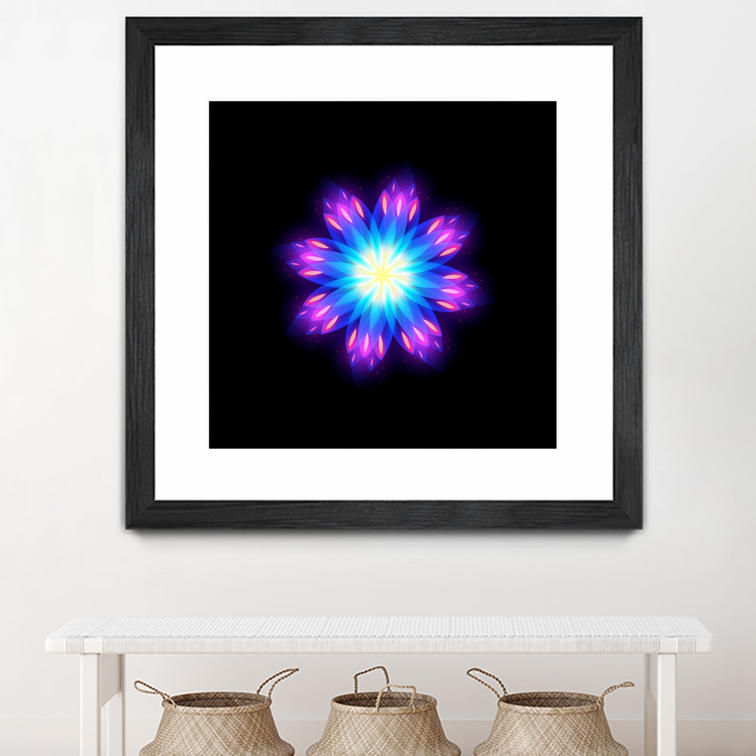 abstract flower2 by Ilya Shapko on GIANT ART - blue vector illustration