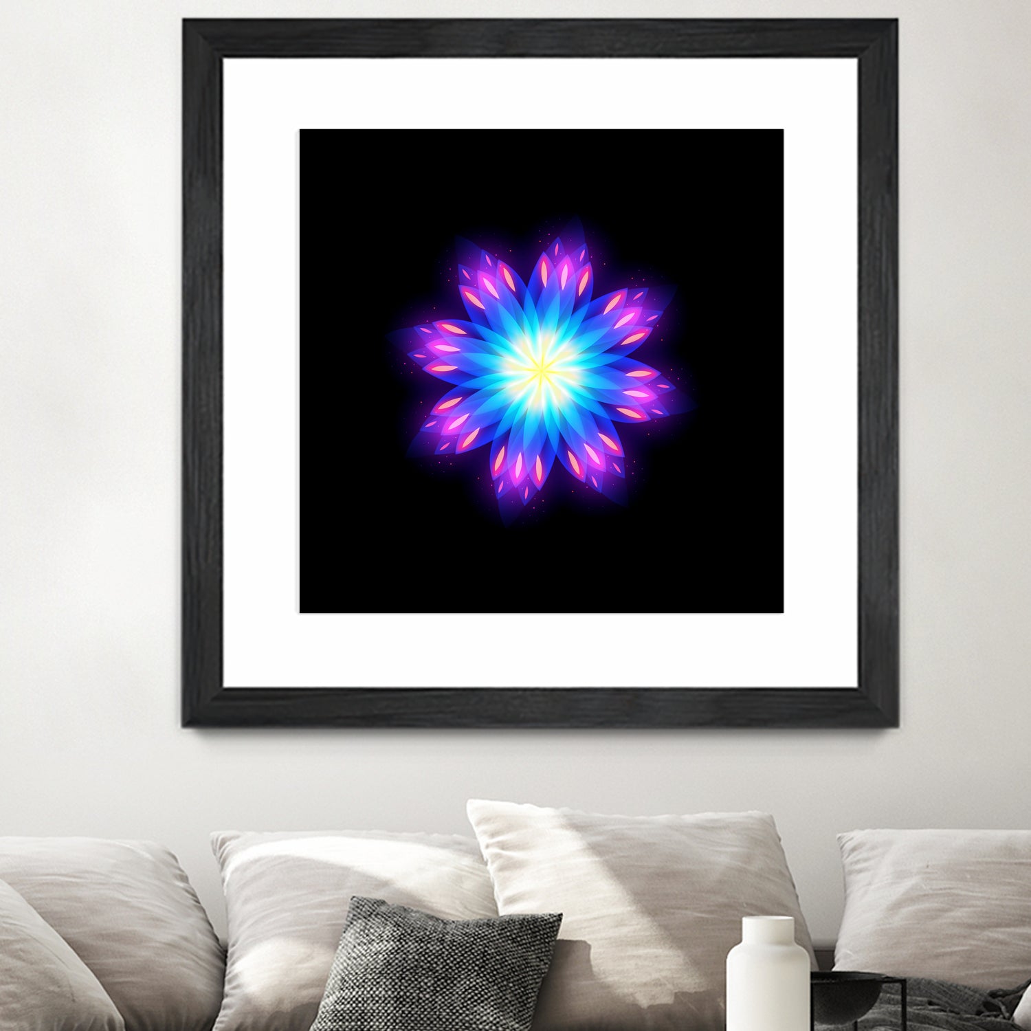 abstract flower2 by Ilya Shapko on GIANT ART - blue vector illustration