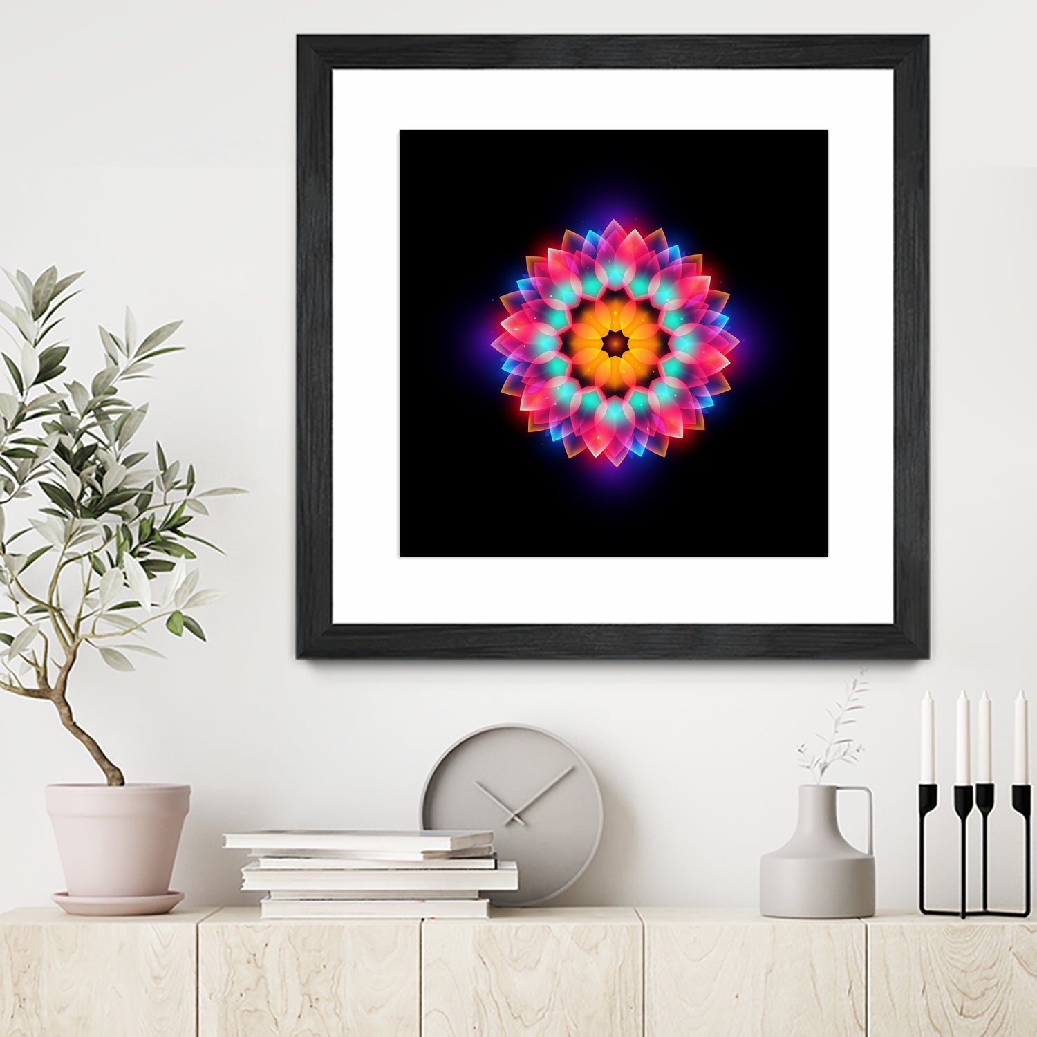 abstract flower3 by Ilya Shapko on GIANT ART - black vector illustration