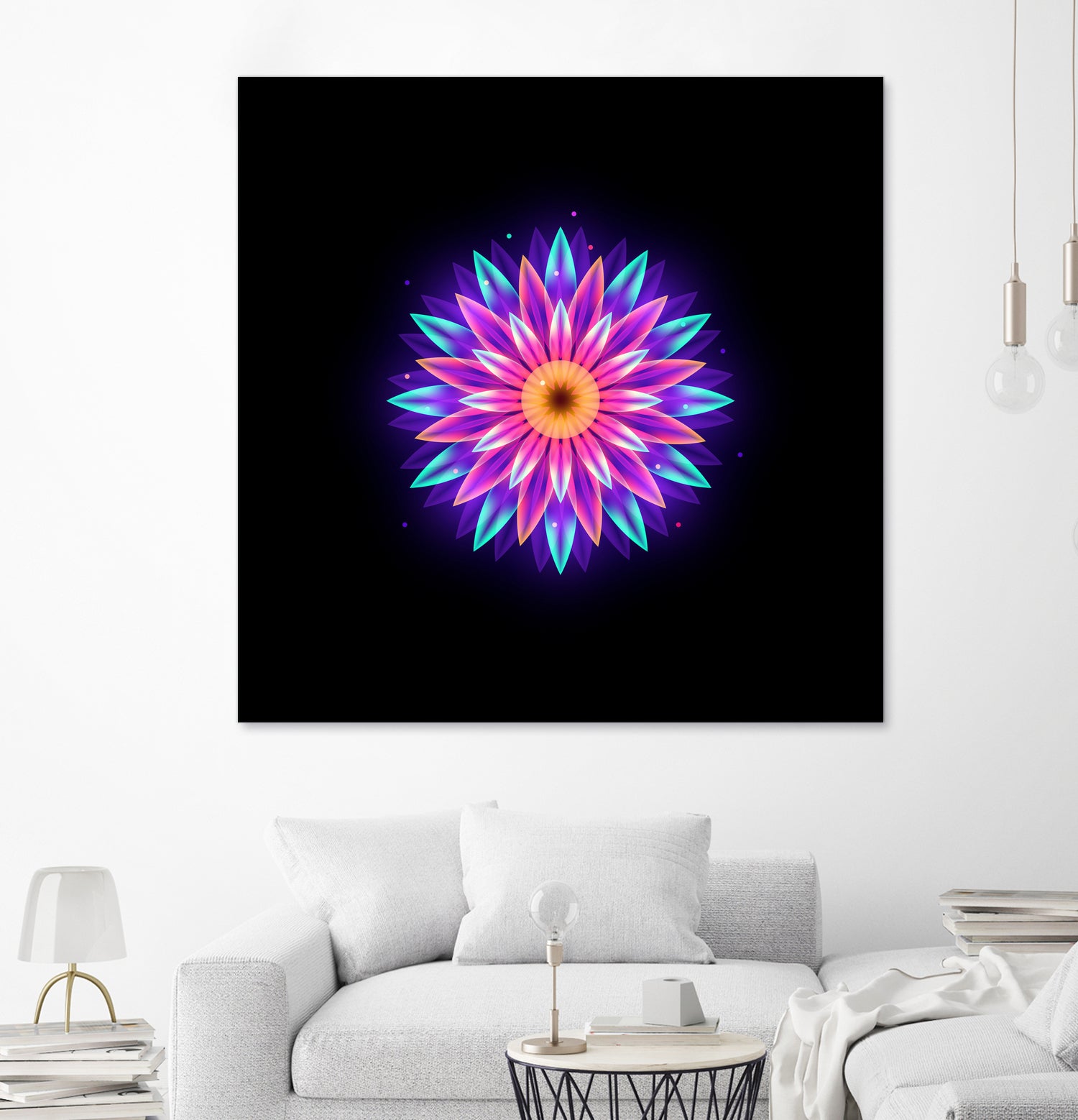 abstract flower1 by Ilya Shapko on GIANT ART - fuchsia vector illustration