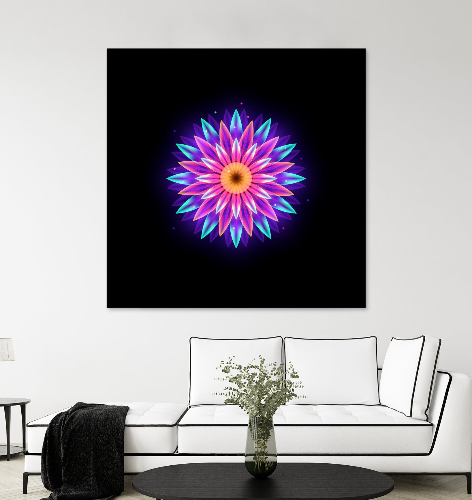 abstract flower1 by Ilya Shapko on GIANT ART - fuchsia vector illustration