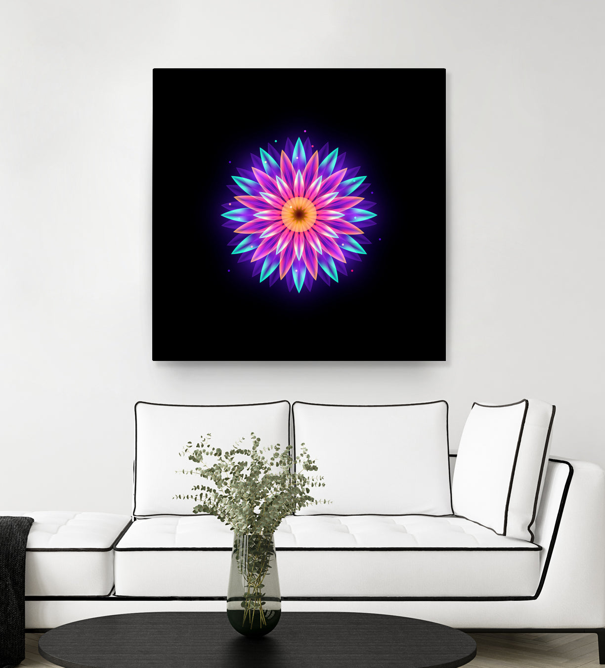 abstract flower1 by Ilya Shapko on GIANT ART - fuchsia vector illustration