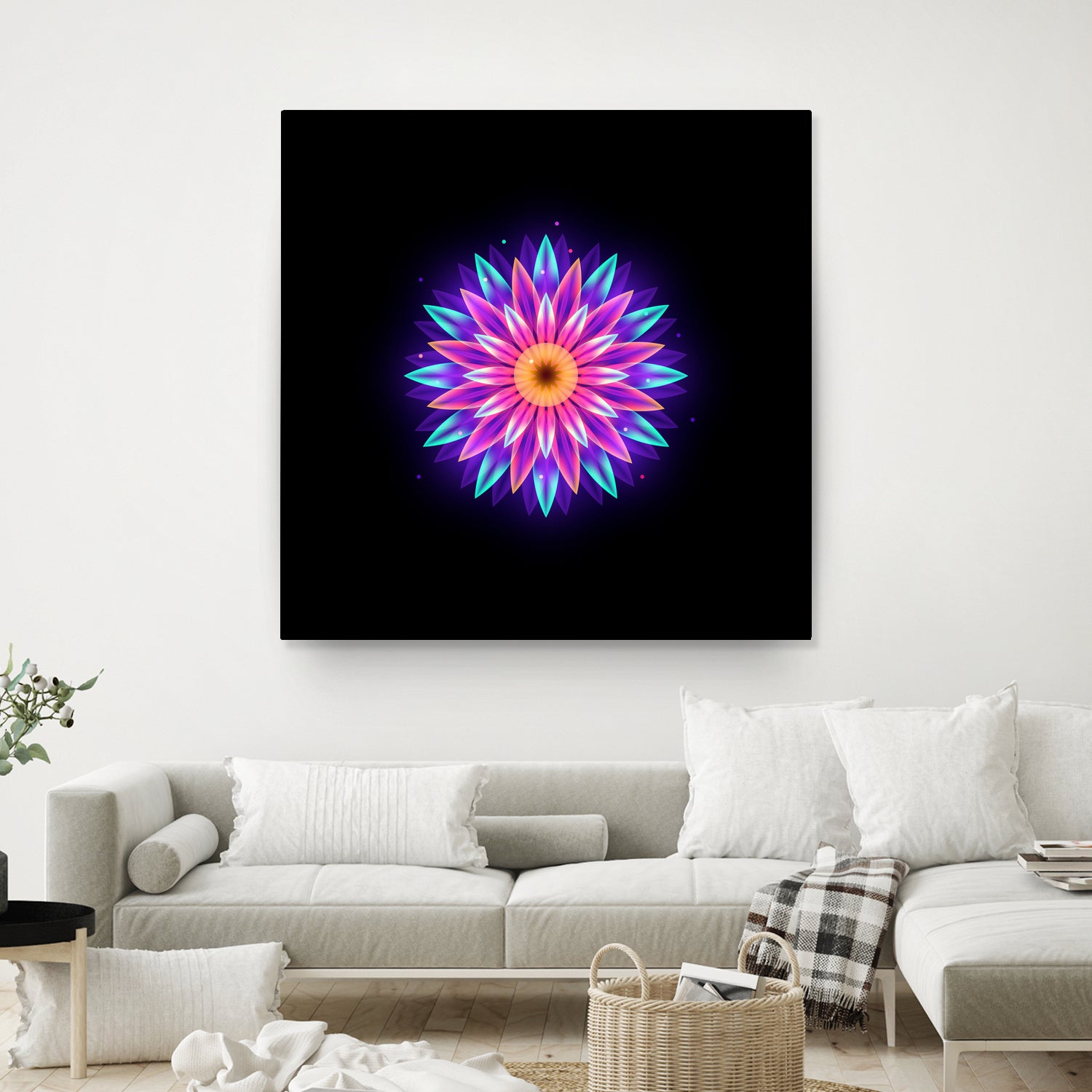 abstract flower1 by Ilya Shapko on GIANT ART - fuchsia vector illustration