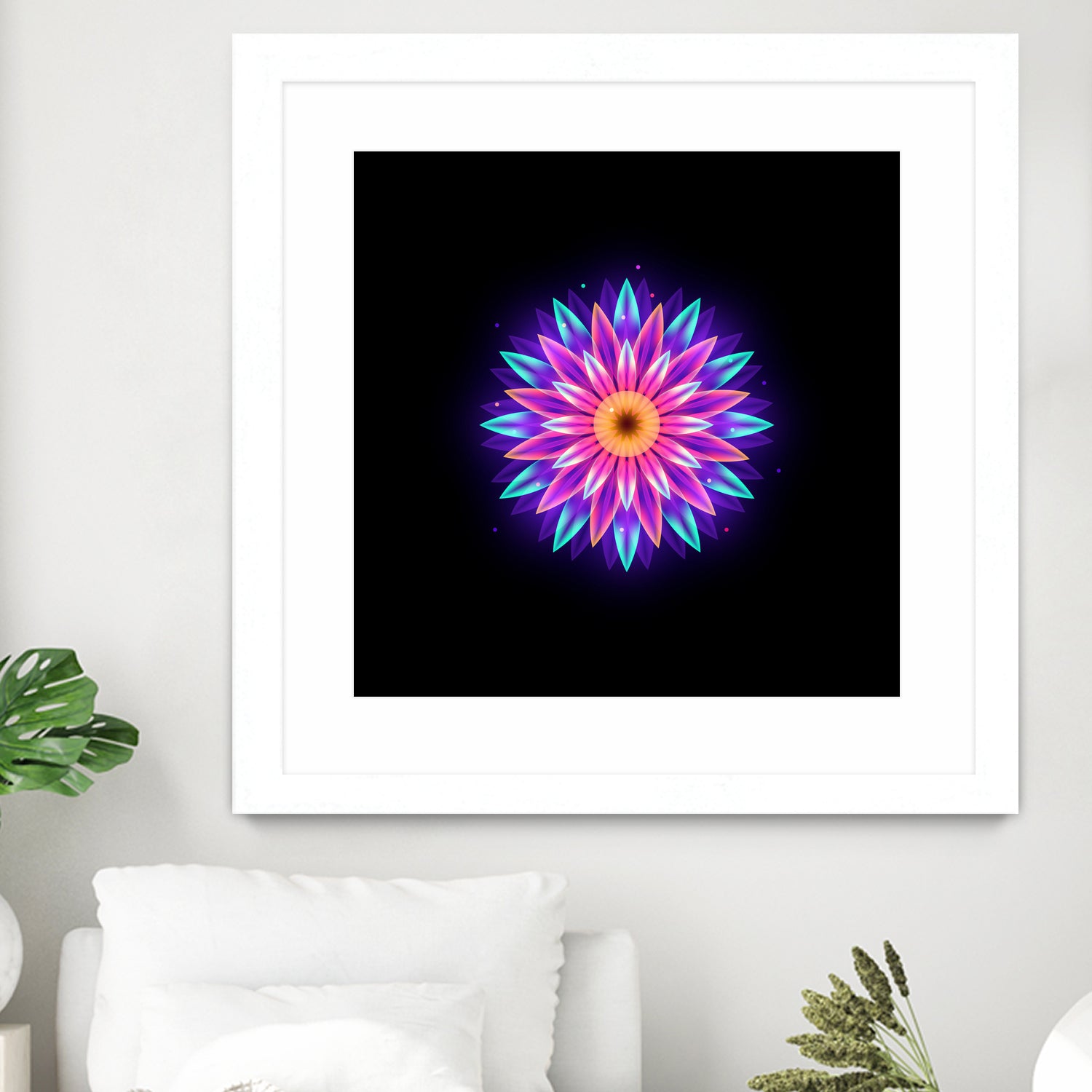 abstract flower1 by Ilya Shapko on GIANT ART - fuchsia vector illustration