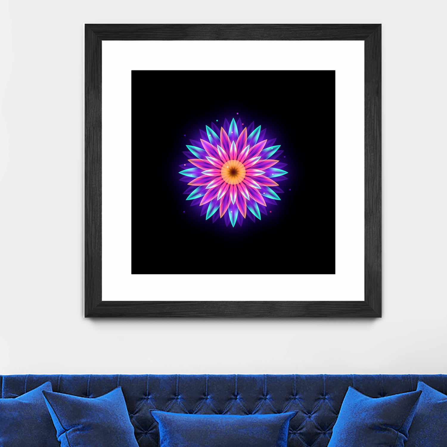 abstract flower1 by Ilya Shapko on GIANT ART - fuchsia vector illustration