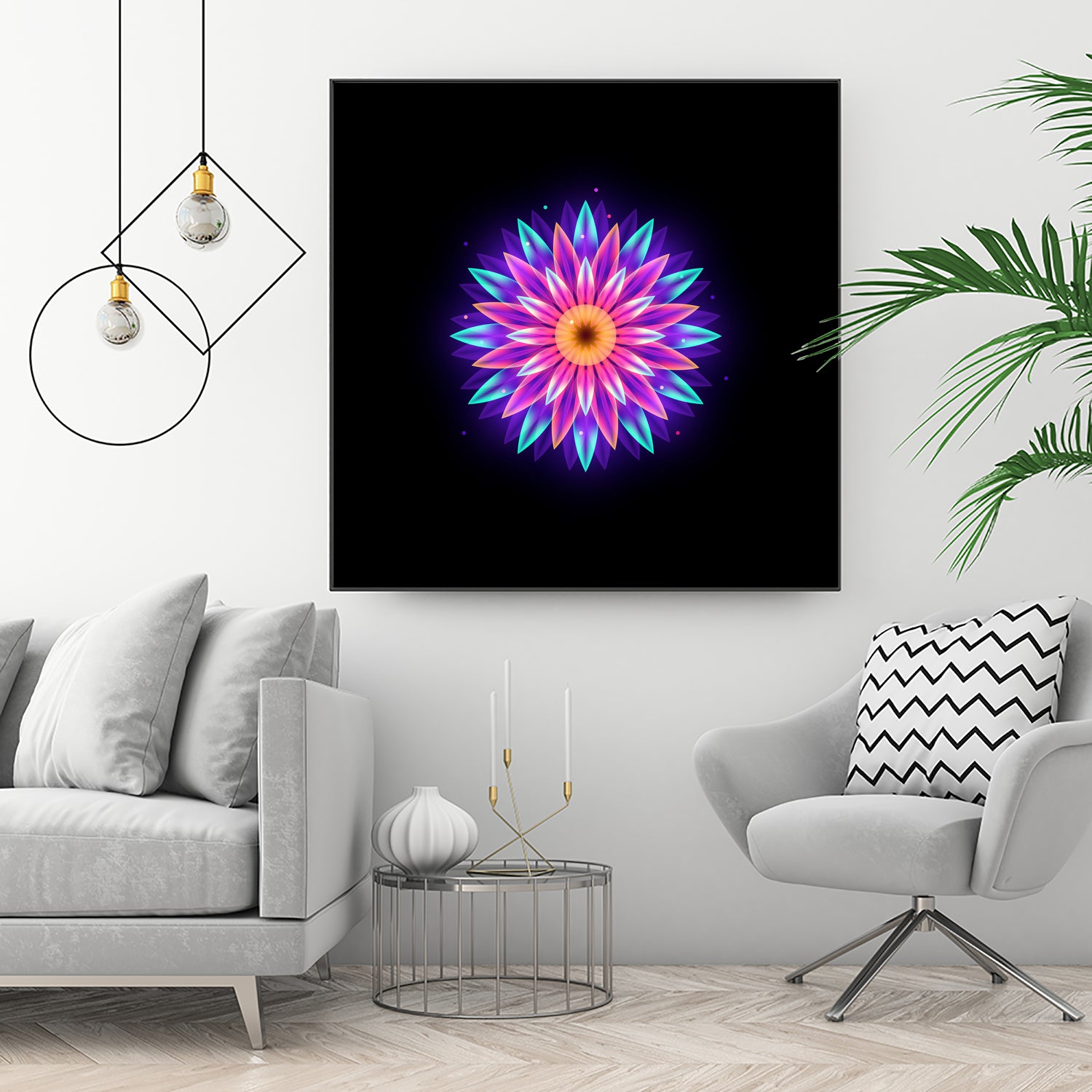 abstract flower1 by Ilya Shapko on GIANT ART - fuchsia vector illustration