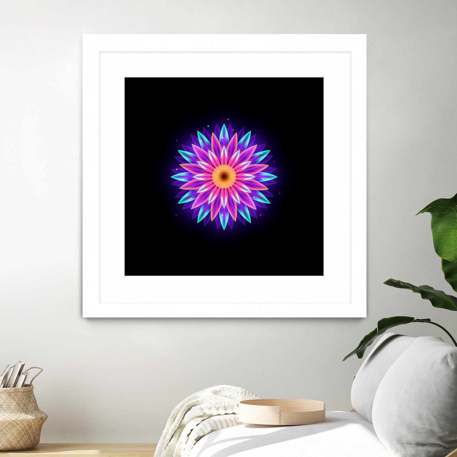 abstract flower1 by Ilya Shapko on GIANT ART - fuchsia vector illustration