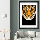 Tiger by Bruno Silva on GIANT ART - orange digital drawing