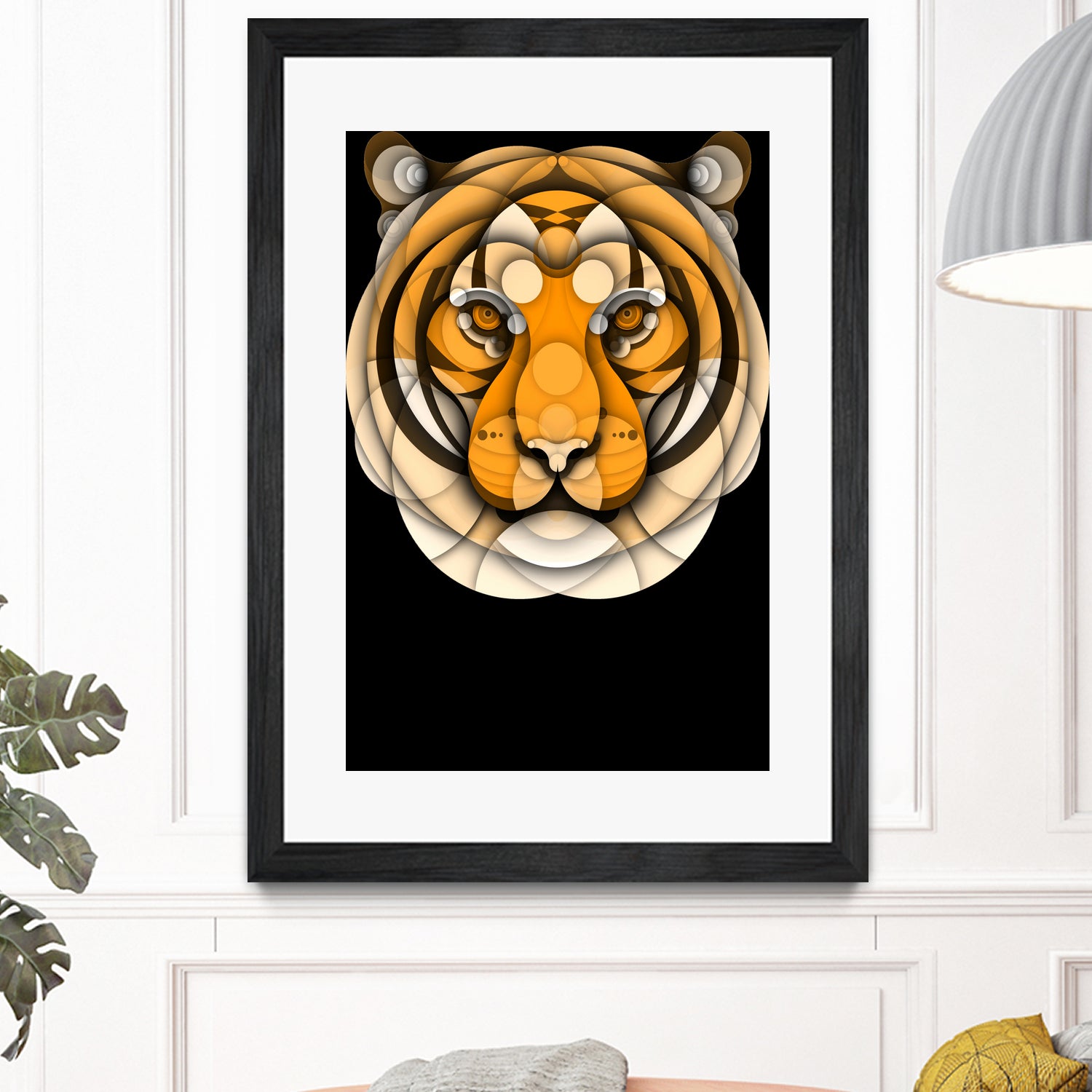 Tiger by Bruno Silva on GIANT ART - orange digital drawing