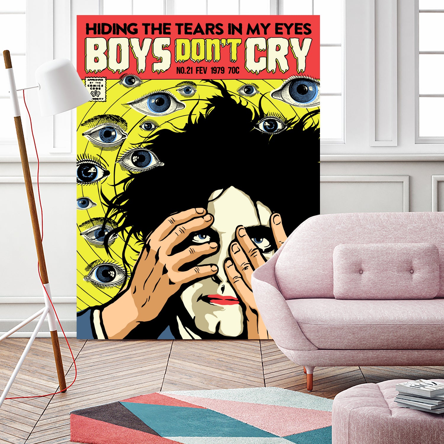 Boys Don't Cry by Bily Mariano da Luz on GIANT ART - yellow digital drawing