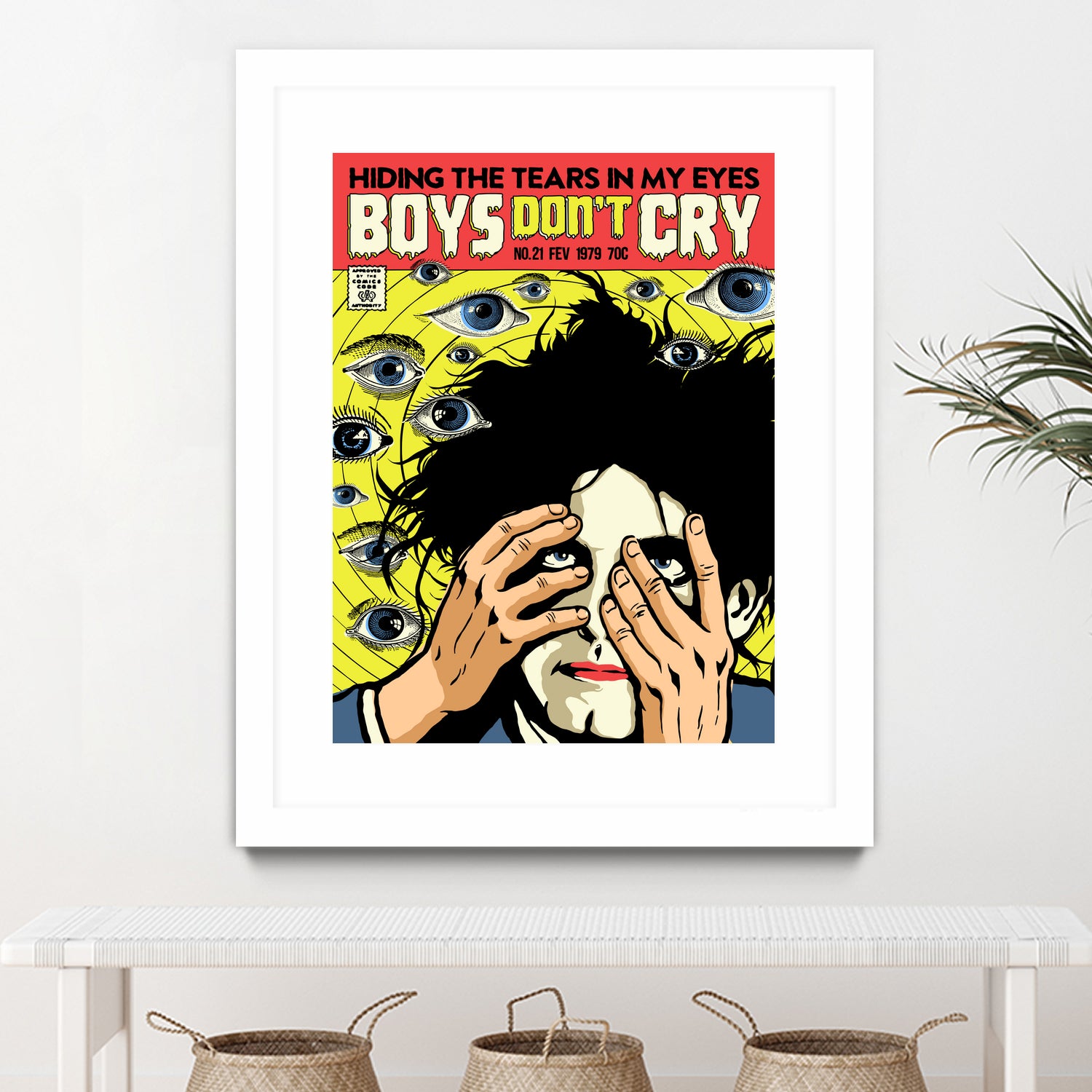 Boys Don't Cry by Bily Mariano da Luz on GIANT ART - yellow digital drawing