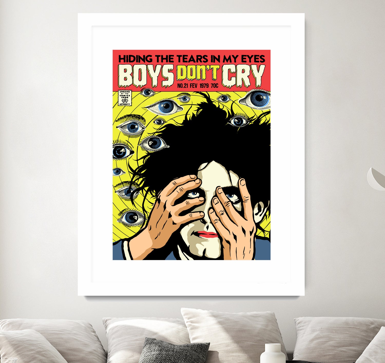 Boys Don't Cry by Bily Mariano da Luz on GIANT ART - yellow digital drawing