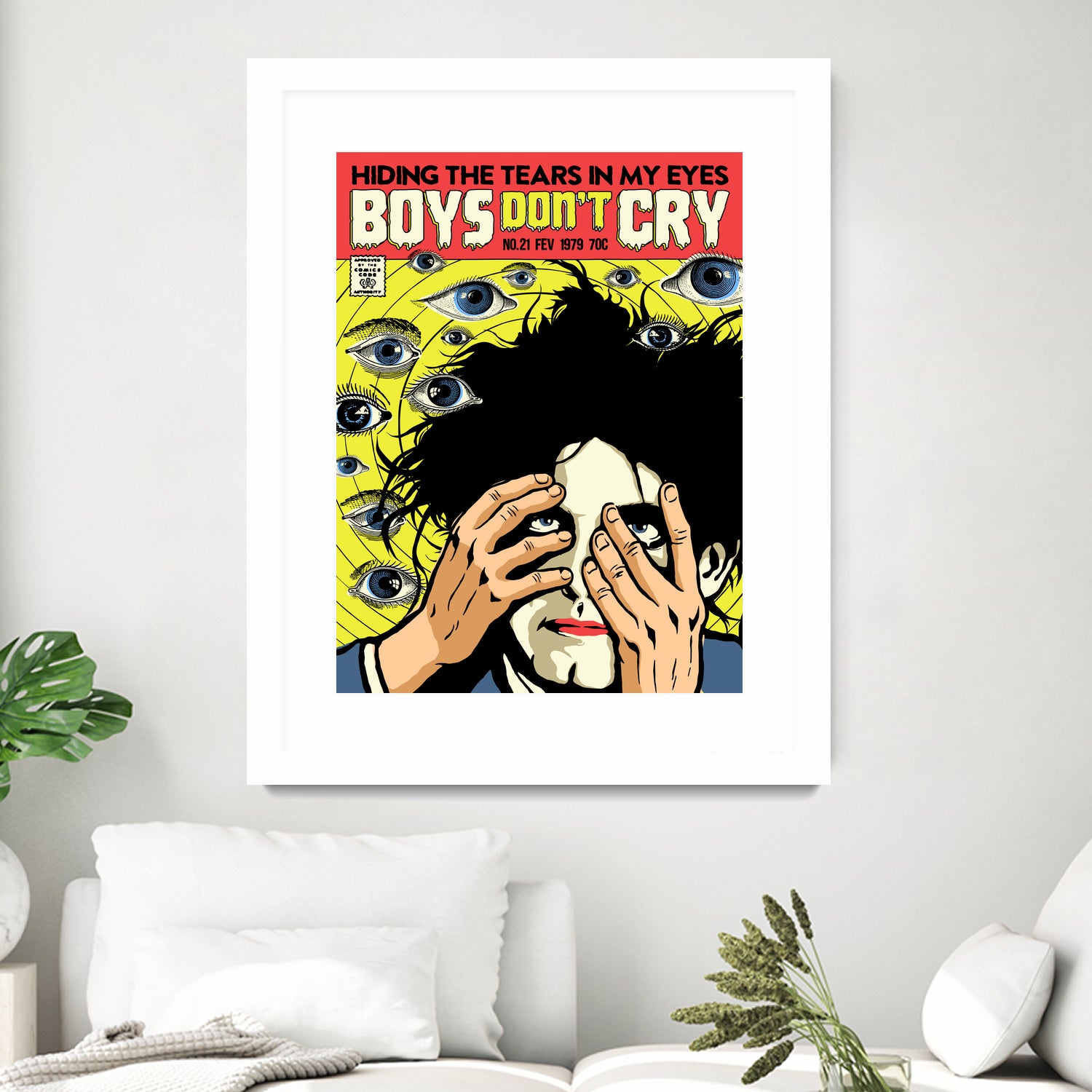 Boys Don't Cry by Bily Mariano da Luz on GIANT ART - yellow digital drawing