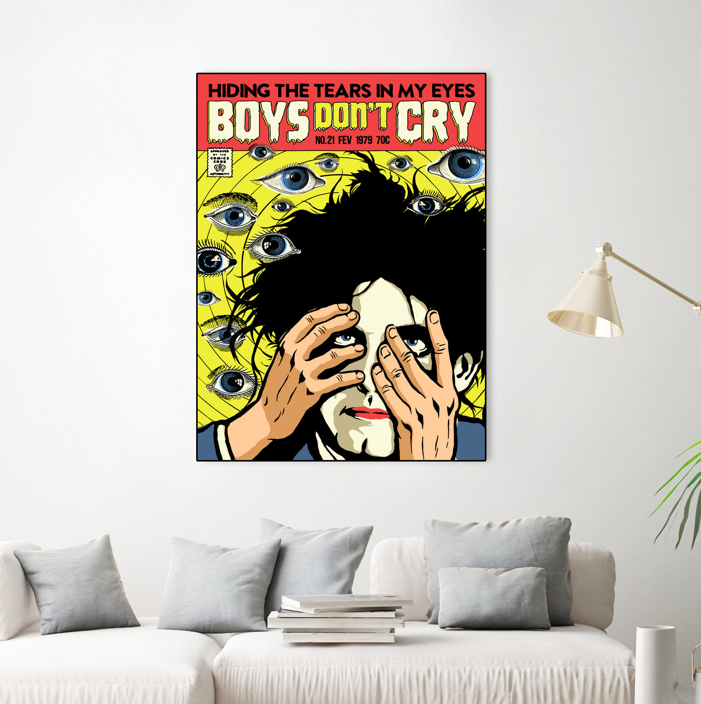 Boys Don't Cry by Bily Mariano da Luz on GIANT ART - yellow digital drawing