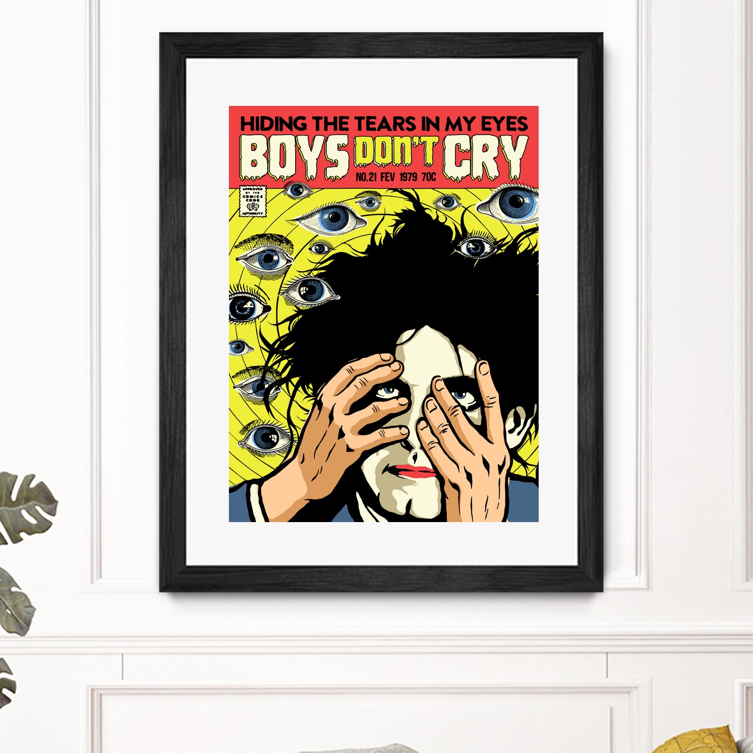 Boys Don't Cry by Bily Mariano da Luz on GIANT ART - yellow digital drawing