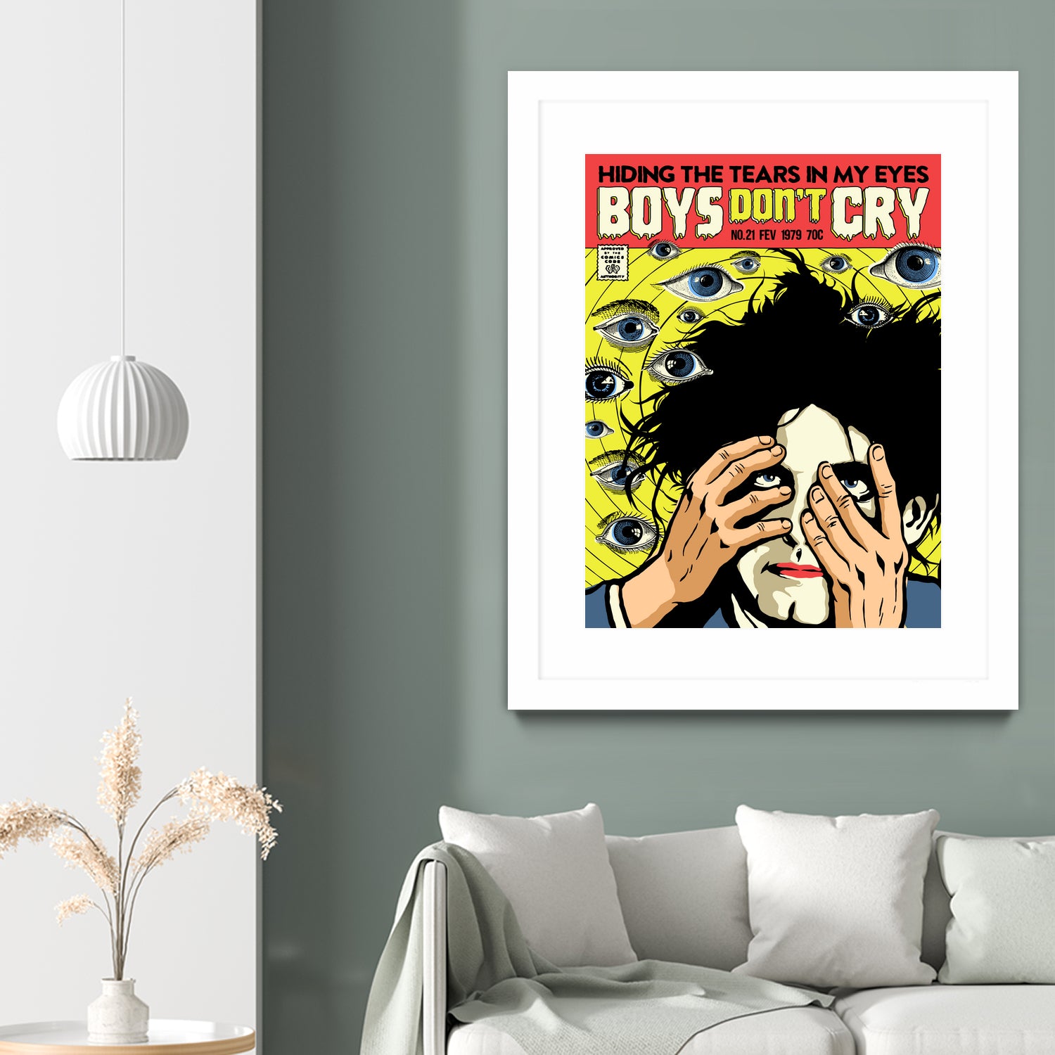 Boys Don't Cry by Bily Mariano da Luz on GIANT ART - yellow digital drawing