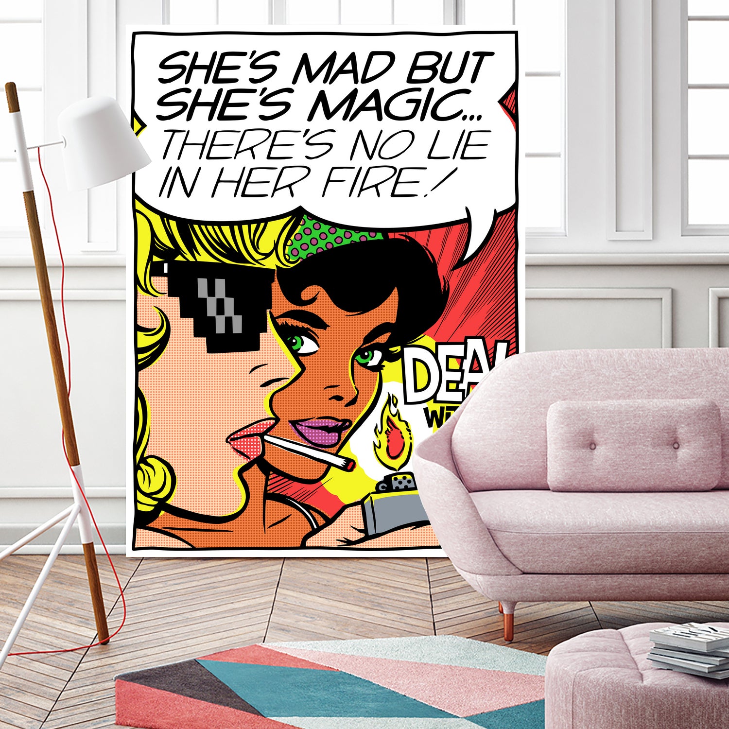 She's Mad But She's Magic by Bily Mariano da Luz on GIANT ART - red digital drawing