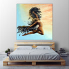 Icarus Descending by michael jon on GIANT ART - pink digital painting