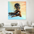 Icarus Descending by michael jon on GIANT ART - pink digital painting