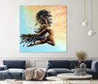 Icarus Descending by michael jon on GIANT ART - pink digital painting