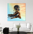 Icarus Descending by michael jon on GIANT ART - pink digital painting