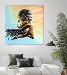 Icarus Descending by michael jon on GIANT ART - pink digital painting